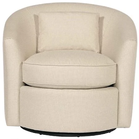 Transitional Upholstered Swivel Chair